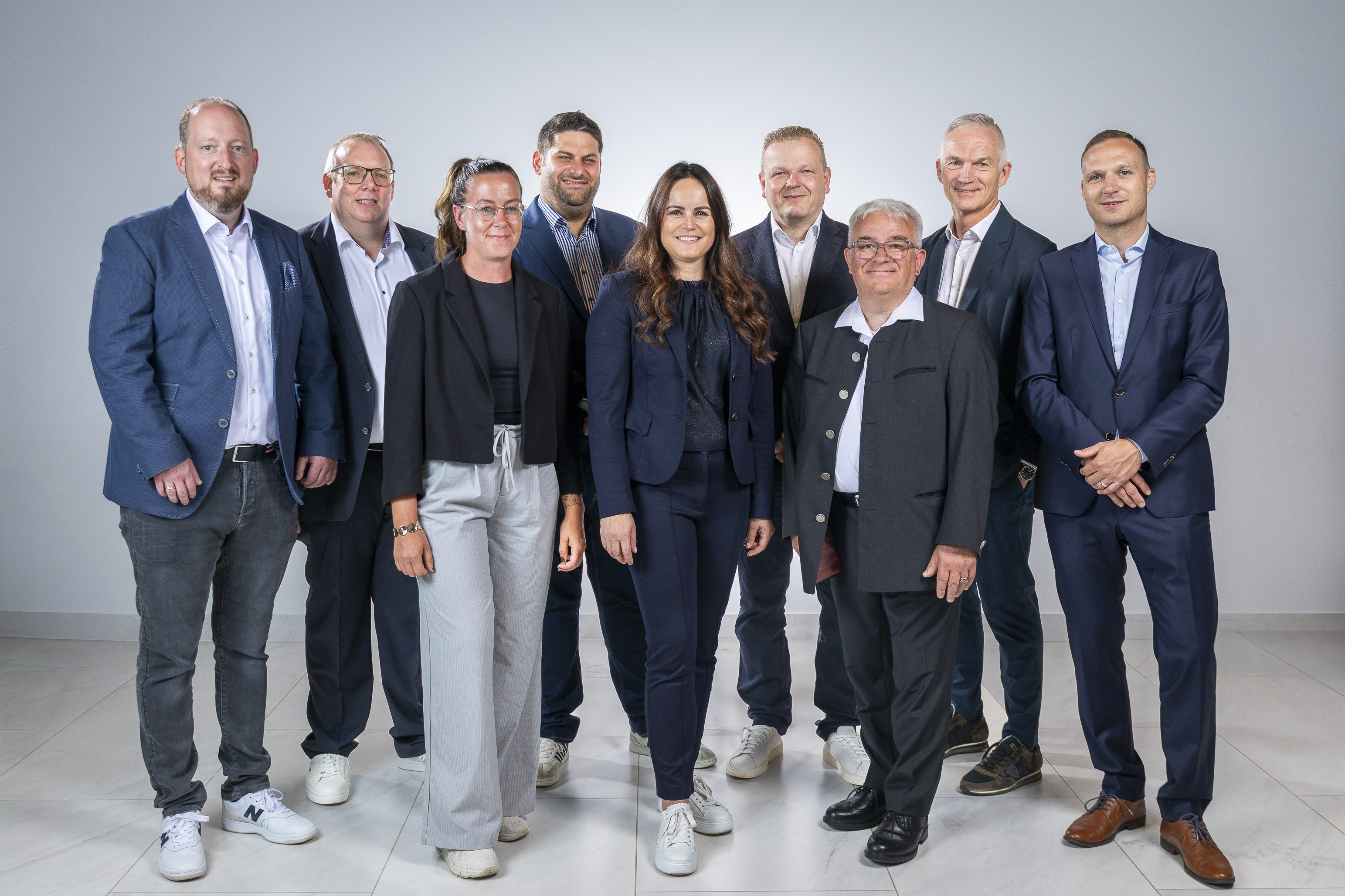 Aufsichtsrat von links: Benjamin Haase, André Rietmüller, Josefine Weigl, Sercan Övüc, Mandy Kanter, Björn Keyser, Bernhard Scheller, Thomas Nonn, Robert Ortlepp